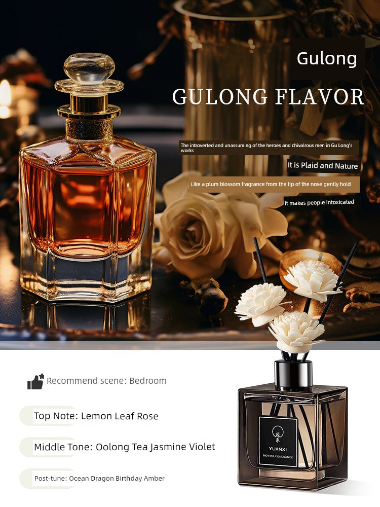 Men Square Shape Bottle Classic Long-Lasting Gulong Cologne Aromatherapy Fragrances Essential Oils Reed Diffusers