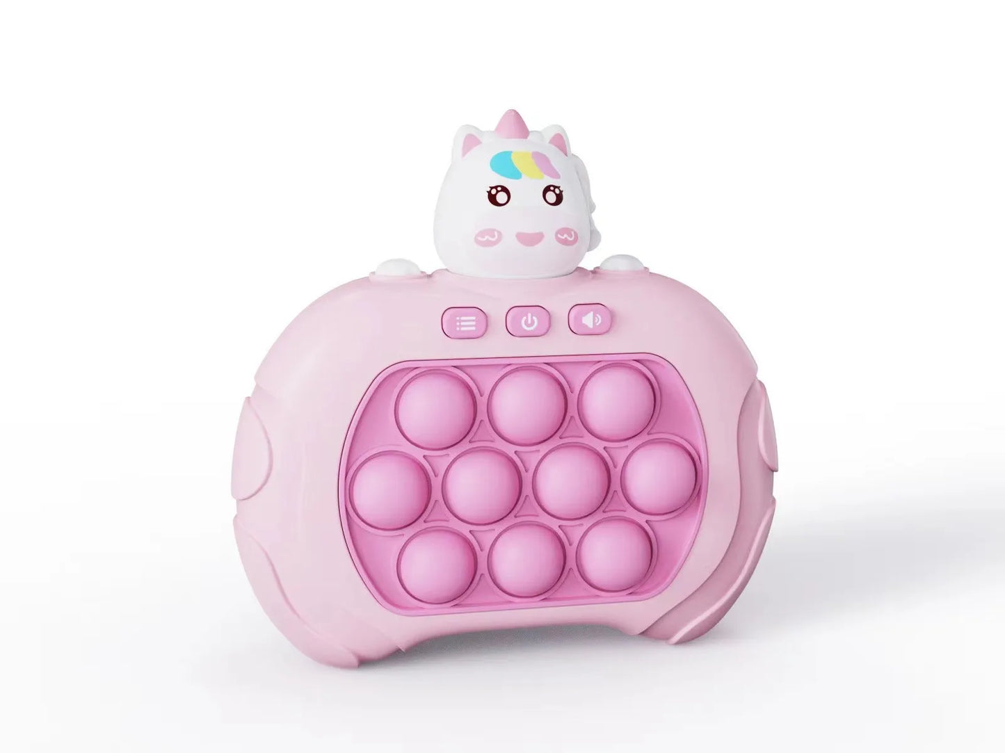LED Display Screen Blue Hippo Animal Electronic Pop Quick Push Game Console Fidget Toys/Ages: 6-12 + Years Older