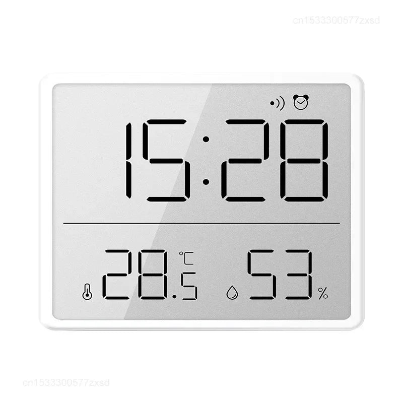 Xiaomi Automatic Rectangle Indoor Sensor Clock Multifunction Thermometer-Hygrometric Electronic Temperature-Humidity Levels Wall Monitor Clocks/Colors-White/Black