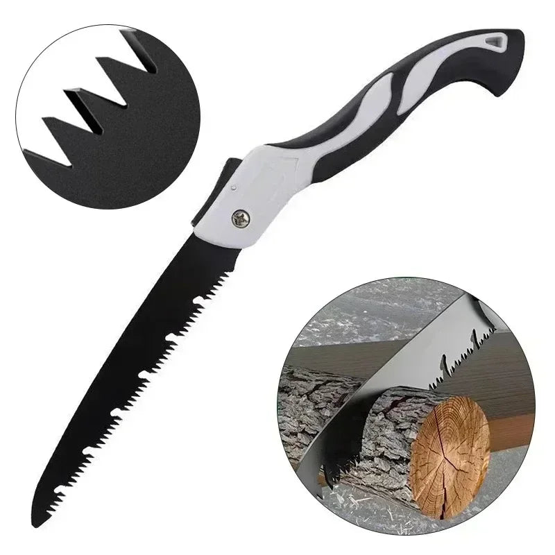Folding Hand Saw Multifunctional Outdoor Logging Woodworking Folding Portable Garden Camping Pruning Saw Hand Tools