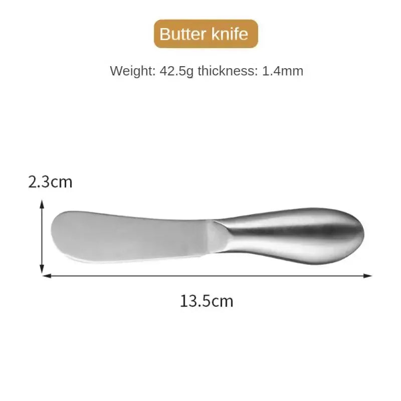 Kitchen Smooth Silver Stainless Steel Butter Knife /Corrosion Resistance