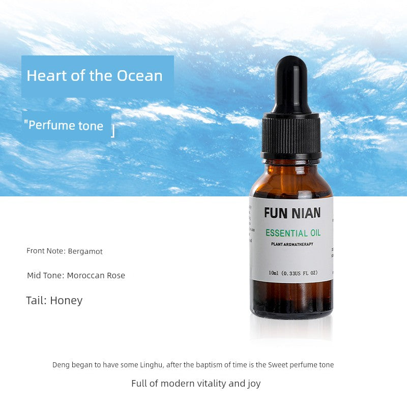 Fun Nian Water-Soluble Plant Aromatherapy Essential Oil Bottle Cap Dropper Design For Humidifier/Colors-Black/Brown/White/Blue/Multicolor