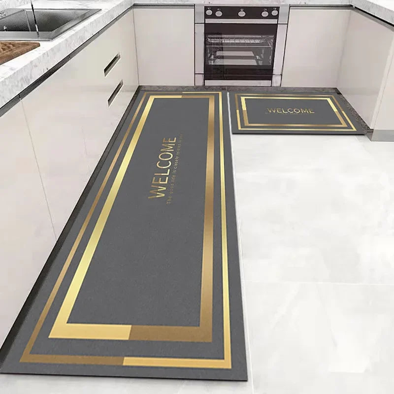 Kitchen Long-Small Rectangle Indoor Modern Hand-Machine Washable Anti-Slip Waterproof Polyester Rugs/Colors-Blue/Gray/ Multicolor/ Black/Green/White/Geometric/Dots