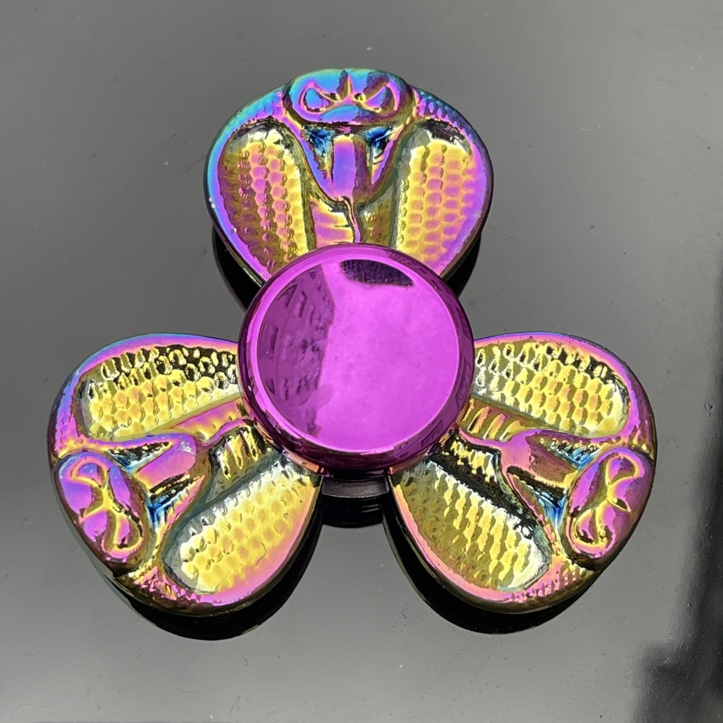 Rainbow High Speed Stainless Steel Bearings Spinning Fidget Toys For Adult Teens/ Ages 13-18 Years Old or Older/Colors-Multicolor/Rainbow/Purple