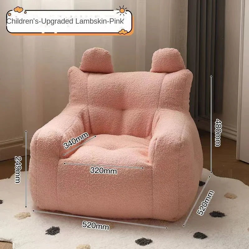 OMGD Baby-Toddler Bean Bag Play Sofa /Colors-Beige/Yellow/White/Gray