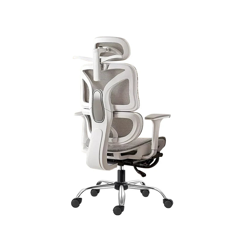 TOOKFUN Ergonomic 3D Adjustable Head Rest-Armrest Comfortable Nylon Mesh Fabric Lumbar Support Gaming-Office Chairs/ Colors-Black, Gray/4 Wheels