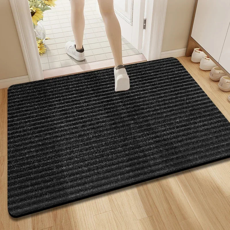 100% Polyester PERSIAN Rectangle Solid Indoor/Outdoor Non-Slip Waterproof Shaggy Door Mats/Colors-Coffee/Red/Black/Gray/Brown/Striped/Sizes: 100 x 120cm/80 x 120cm/60 x 90cm
