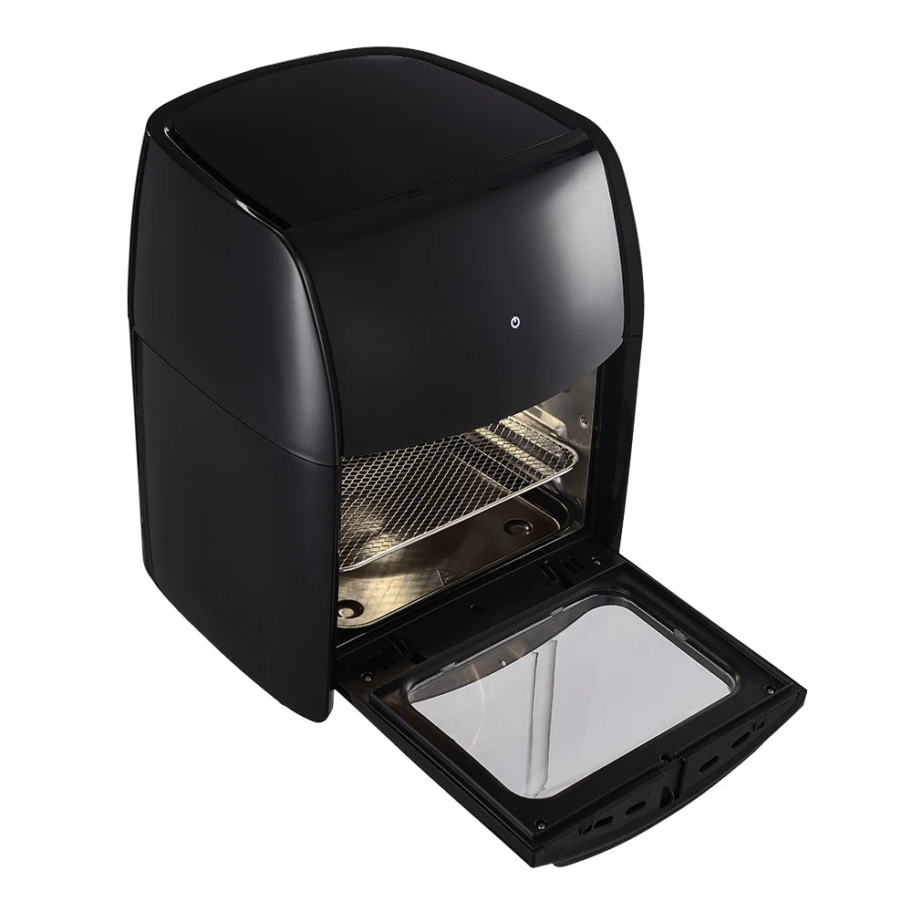 Voltsify Black Non-Stick Air Fryer/Adjustable Temperature/Rotisserie Basket/ Automatic Power Off/ Memory Function/1800W/220-240V-50Hz/PP-Tin Plate