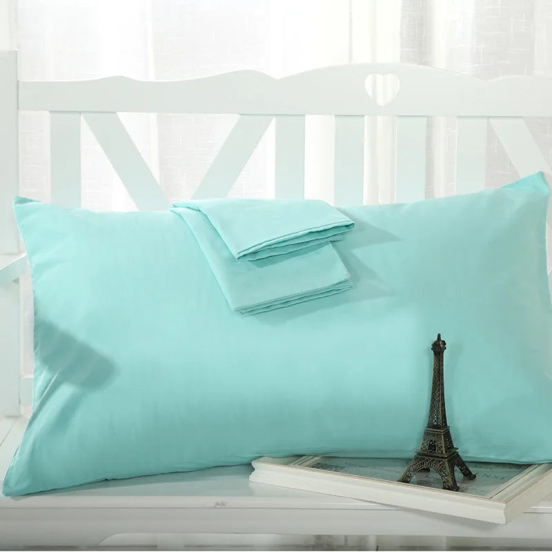 No-EN-Name-Null Modern Soft Strong Egyptian Cotton Silky Sateen Finish Red Rectangle Shaped Pillowcases/Queen-King Sizes/Colors-Red/Beige/White/Purple/Pink/Multicolor/400 Thread Count/Machine Wash/Tumble Dry/Traditional Closure