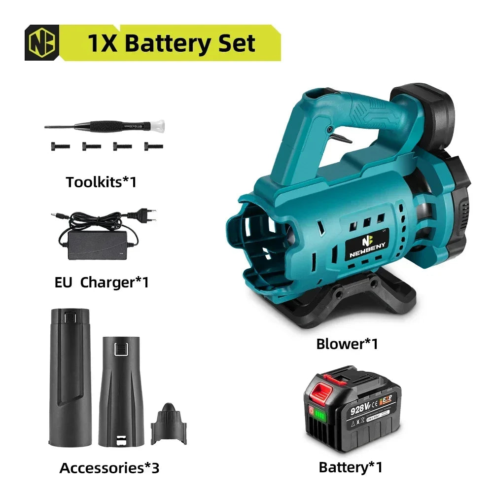 NEWBENY Electric Blower Variable Speed Cordless Powerful Household Leaf Snow Dust Blower Power Tools For Makita 18V Battery
