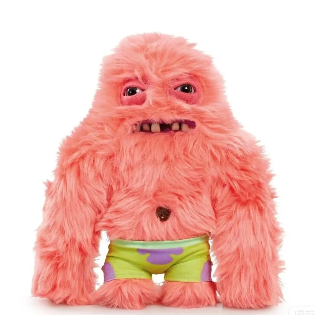 MINISO Kids-Adults Multicolor Fuggler Spongebob Squarepants Funny Ugly Monsters Patrick Star Polyester Cotton Fabric Soft Plush Stuffed Animal Toys/Ages: 7-18 Years Old-Adults /Colors-Yellow/Multicolor/Pink/Brown