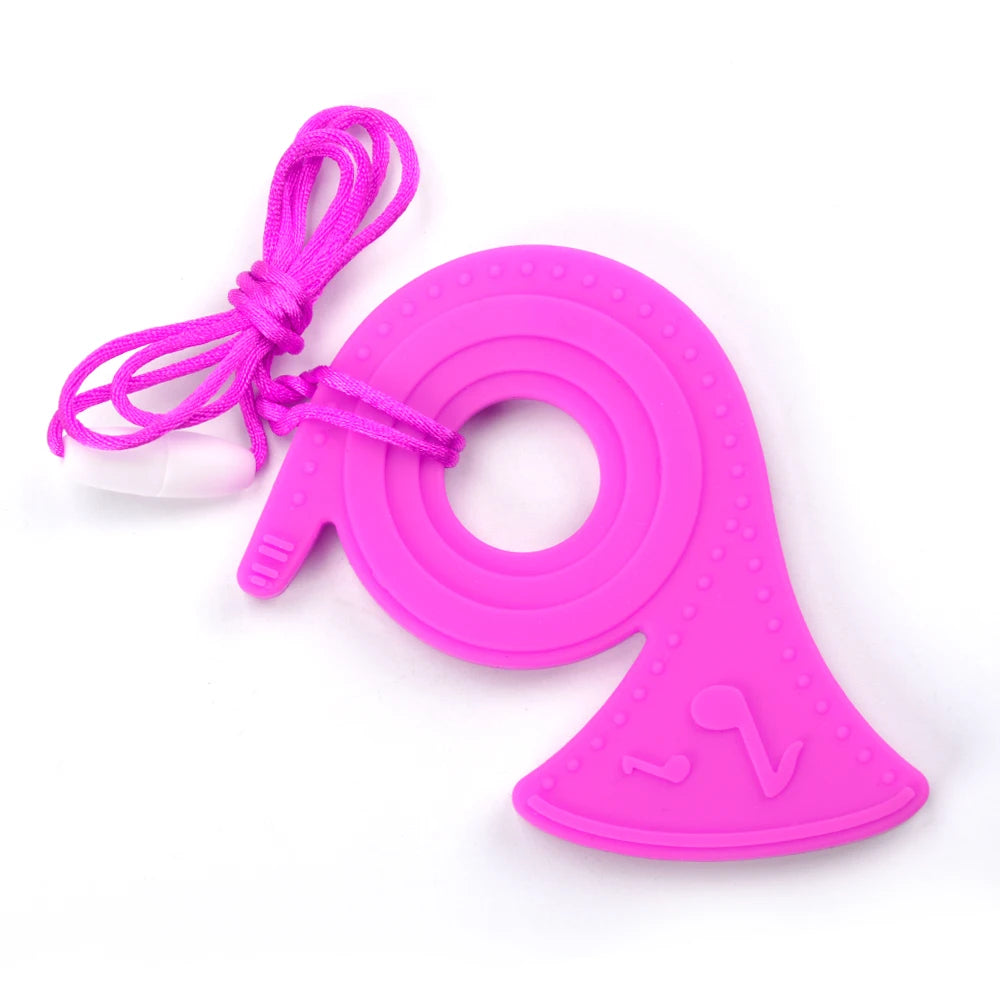 Animal Shaped Baby Silicone Teether Necklaces/Ages: Newborn-3 Years Old/Colors-Multicolor/Brown/Blue/Green/Purple/Pink