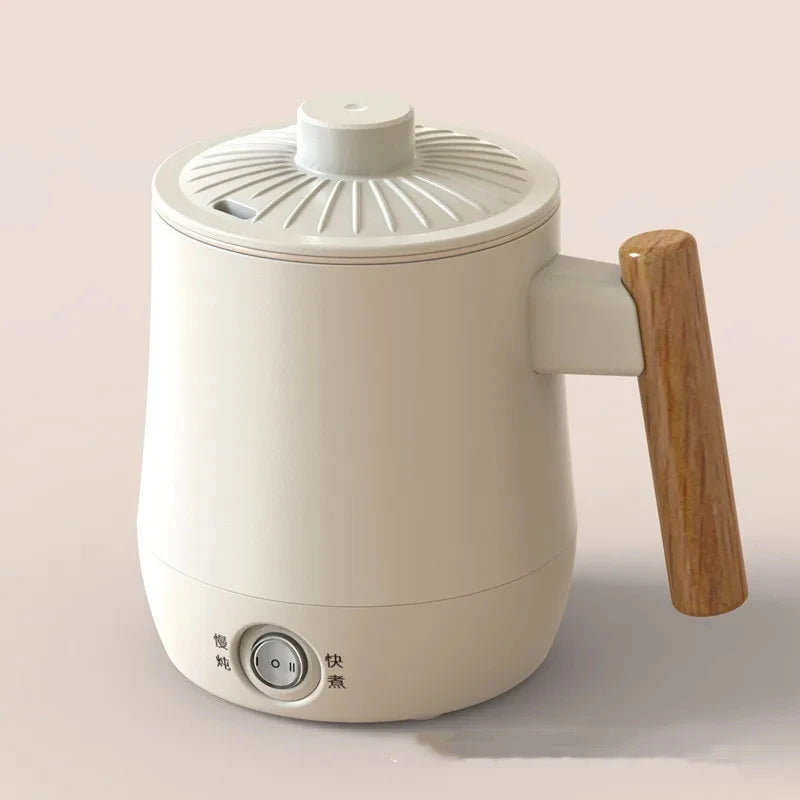 Mini Travel Stainless Steel Electric Ceramic Aluminum AC-Powered Hot Cups/Colors-White/Yellow/Green/Beige