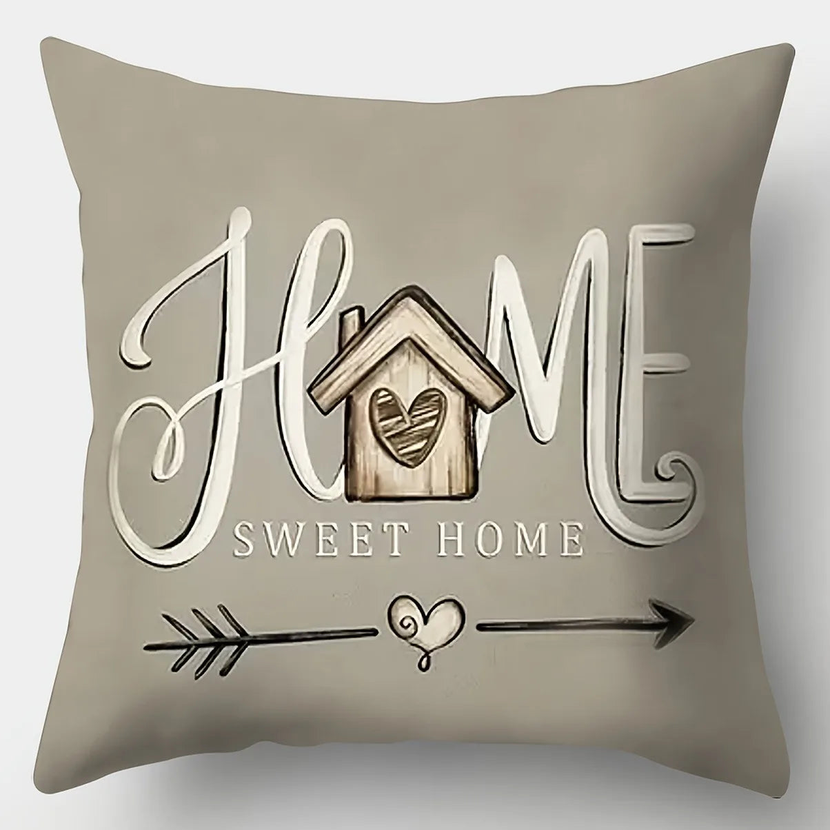 100% Polyester Printed Decorative Pillowcases/Colors-Multicolor/Pink/Gray/White