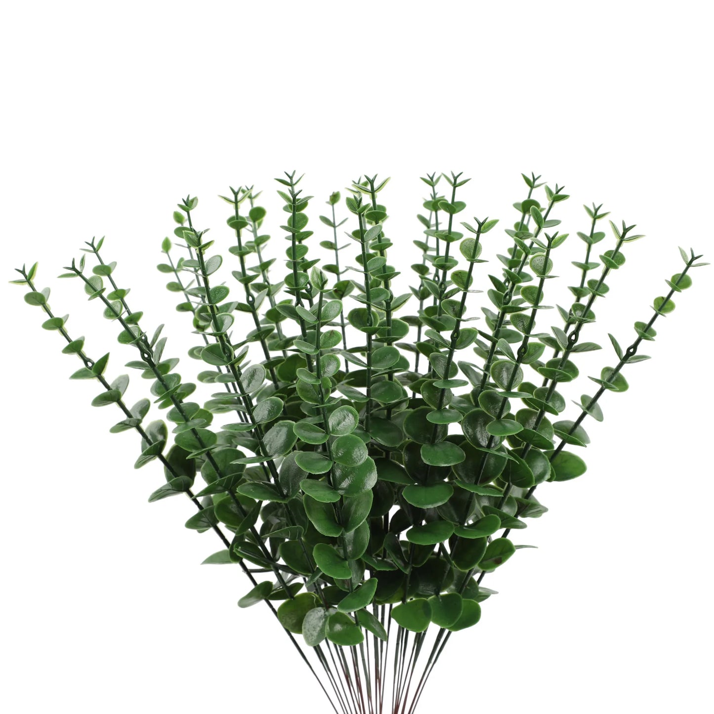 Indoor Silk Plastic Artificial Non-Flowering Eucalyptus Extra Large Dry Flower Plants/Colors-Green/Red/Gold/Black/White
