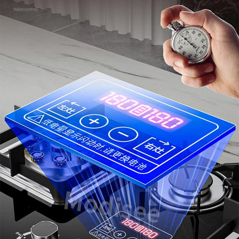 Outdoor Portable 3 Burners LPG Built-In Natural Gas Tempered Glass Panel Platform Embedded Burner Stoves/Interchangeable Plates/Natural Gas-Butane/Colors-Black/Blue/Pulse Electron Ignition