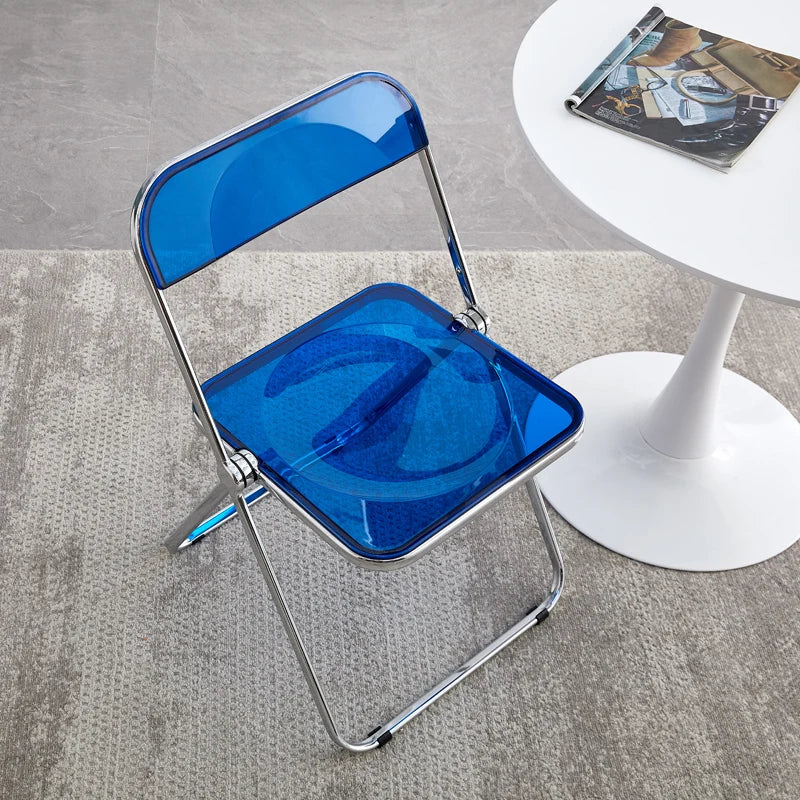Small Round Dining Tables/ Wood Panels/Chair Color-White/Blue/Red/Pink/Black/1 White Fold Table/ Black Table-3 Sizes 60cm/70cm/80cm/ Colors-White/Clear/Blue/Black