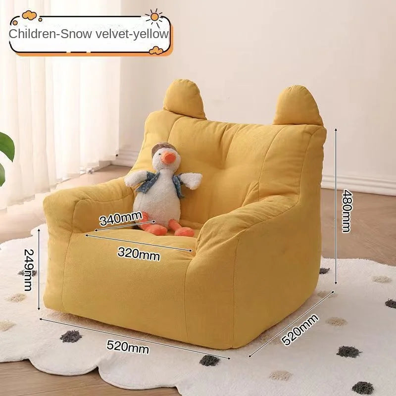 OMGD Baby-Toddler Bean Bag Play Sofa /Colors-Beige/Yellow/White/Gray