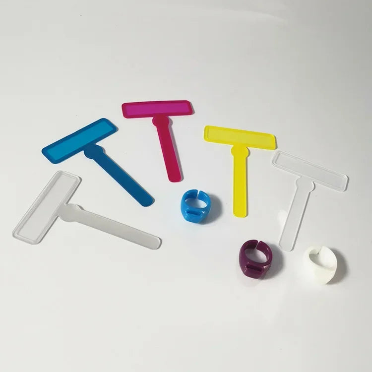 1Pc Fluorescent Bookmark Transparent Guide Reading Ring for Dyslexic Kids w/ ADHD Book Word Finger Focusing Read Tools