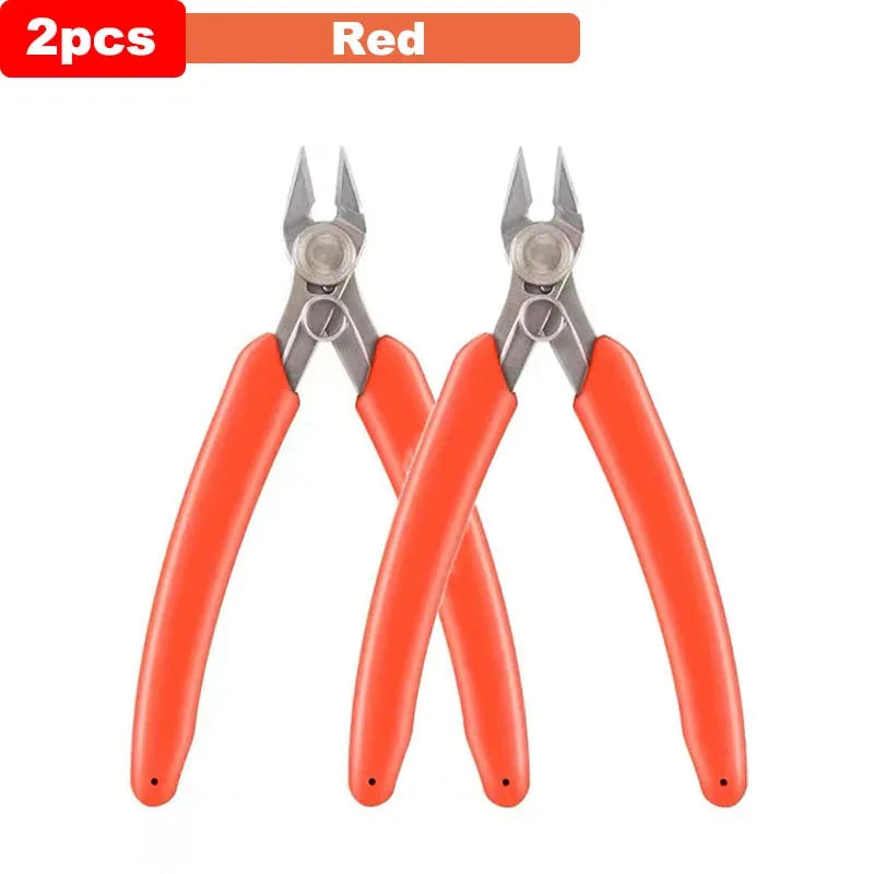 Universal Stainless Steel Pliers DIY Electronic Diagonal Side Cutting Nippers Wire Cable Cutter 3D Printer Parts Hand Tools