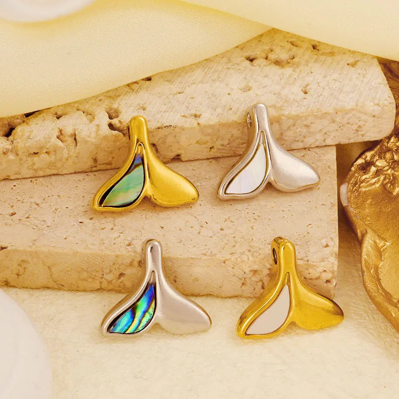 4-5PCS Women Imitation Geometric Stainless Steel Natural Crescent Moon/ Sun/ Heart Pendants