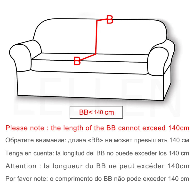 Jacquard L-shaped Sofa Cover For Living Room(Composed of 2 pieces),Elastic Covers For Sofa,Sofa Seat Cover For Home,Home Decor