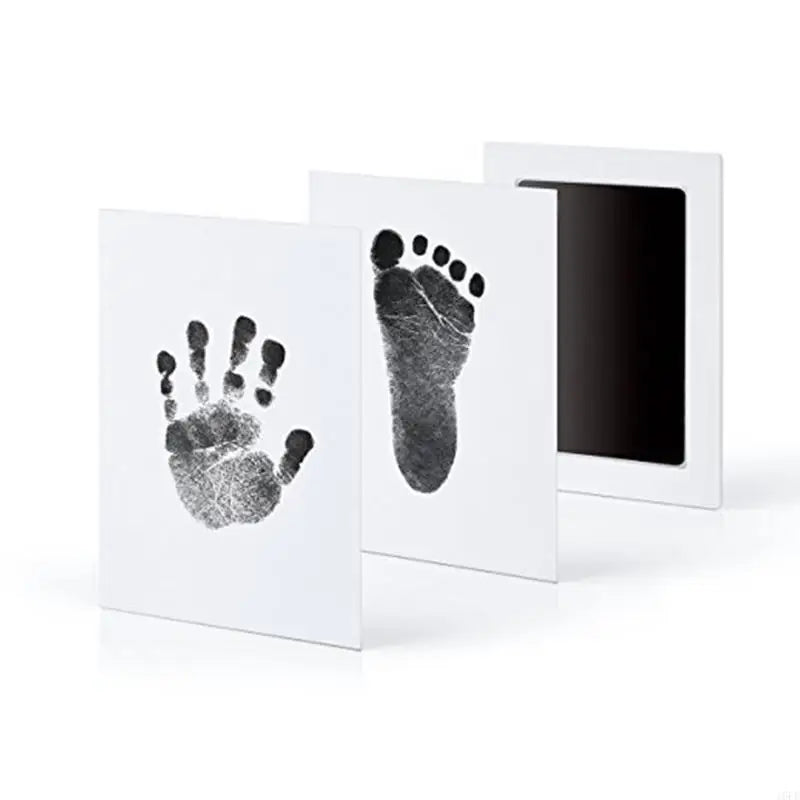 Babies Paper Keepsake Hand-Foot Prints Mess-Free Oil No-Smear Babies Clean Touch INK PADS/Colors-Black/White/Ages: Newborn 0-6 Months