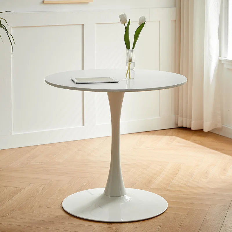 Small Round Dining Tables/ Wood Panels/Chair Color-White/Blue/Red/Pink/Black/1 White Fold Table/ Black Table-3 Sizes 60cm/70cm/80cm/ Colors-White/Clear/Blue/Black