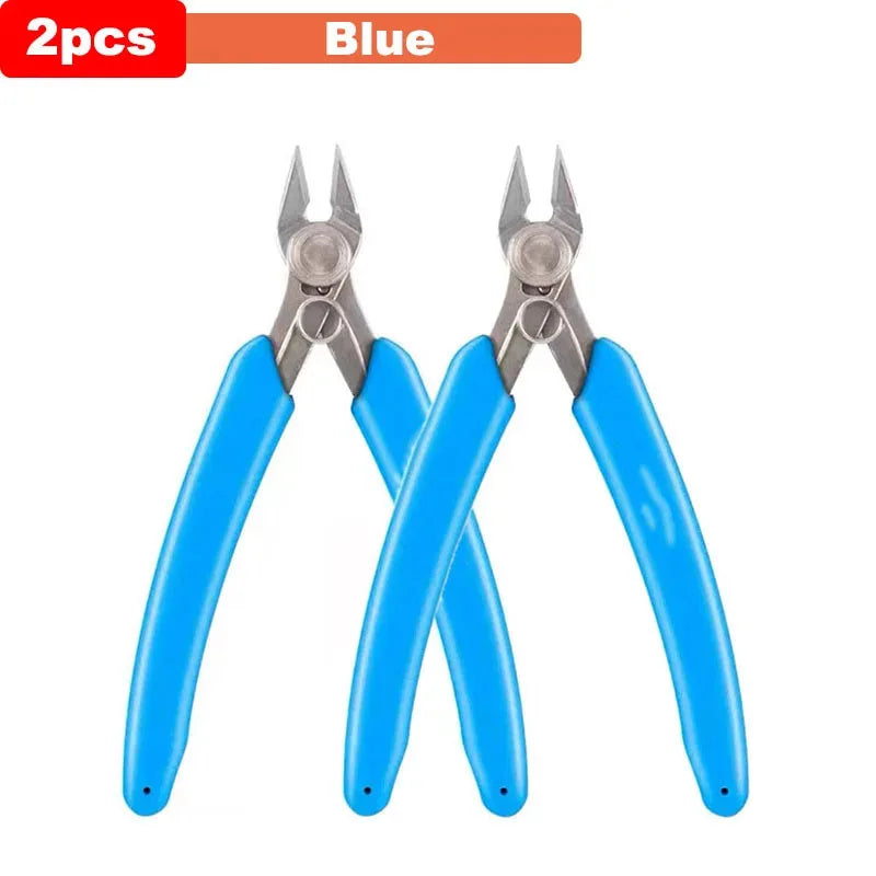 Universal Stainless Steel Pliers DIY Electronic Diagonal Side Cutting Nippers Wire Cable Cutter 3D Printer Parts Hand Tools