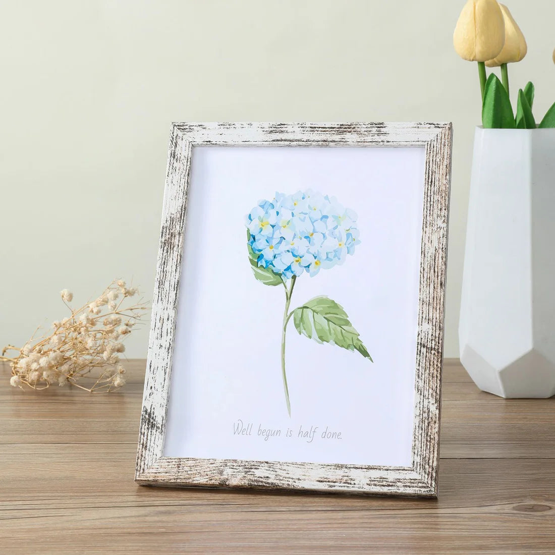 Modern Rectangle Brown Wood Standing-Hanging Photo Frames/ Many Various Sizes: 5 x7 inch/5 x 9 inch/11 x 15 inch