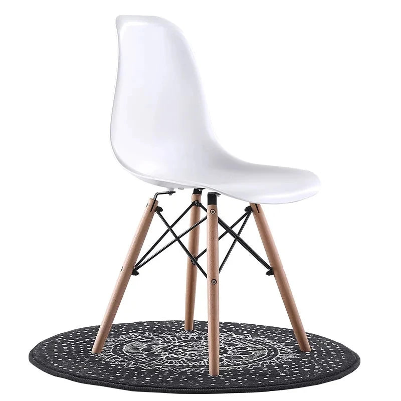 Nordic Cotton Hemp Upholstered Dining Beech Wood Legs Chairs/Colors-Purple/Red/Blue/White/Green/Yellow/Beige/Brown/Orange/Pink/Black