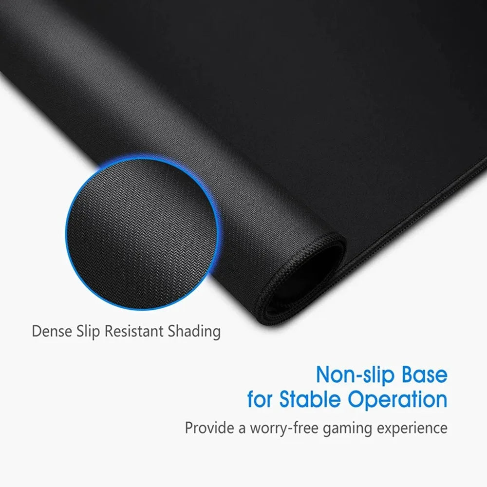 Small Rectangle Non-Toxic Cartoon Kawaii Black Cat Animal Illustration Fabric Washable Non-Slip Rubber Lock Edge Gaming Mouse Pad