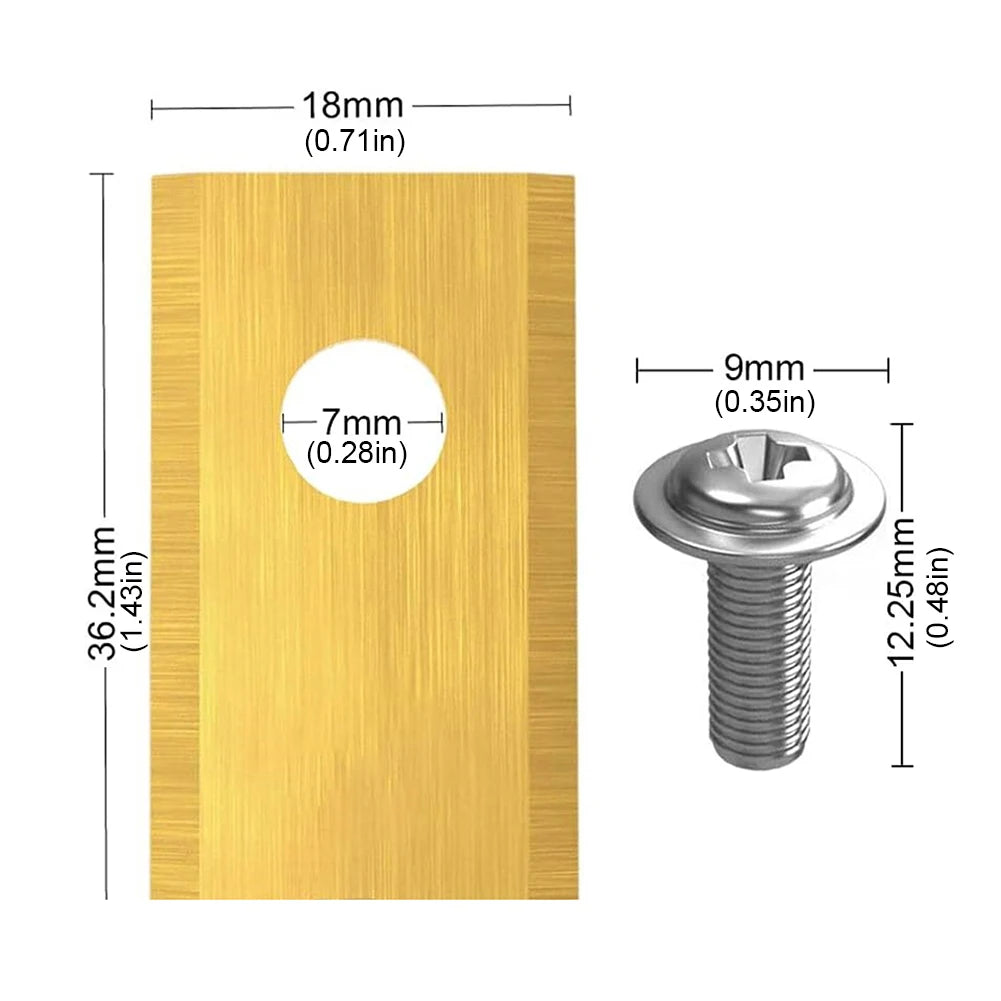 18/36/54/90PCS Blades Replacement Lawn Mower Parts For Worx Landroid Robotic Lawnmower Stainless Steel Cutter Blade Screws Set