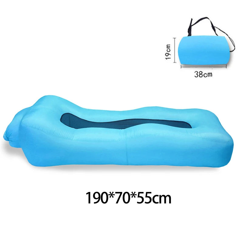 No-EN-Name-Null Outdoor Modern Portable-Folding Air Inflatable Beach Floating Multicolor Polyester-TPU Fabric Sun-Loungers/Colors-Floral/Orange/Blue/Multicolor