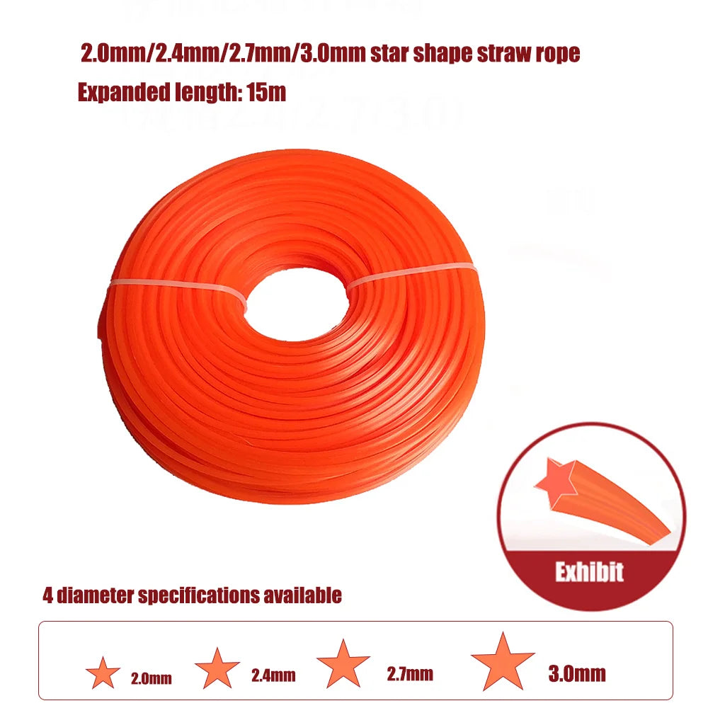 High strength grass rope, a variety of specifications, suitable for all kinds of weeder, garden power tools accessories