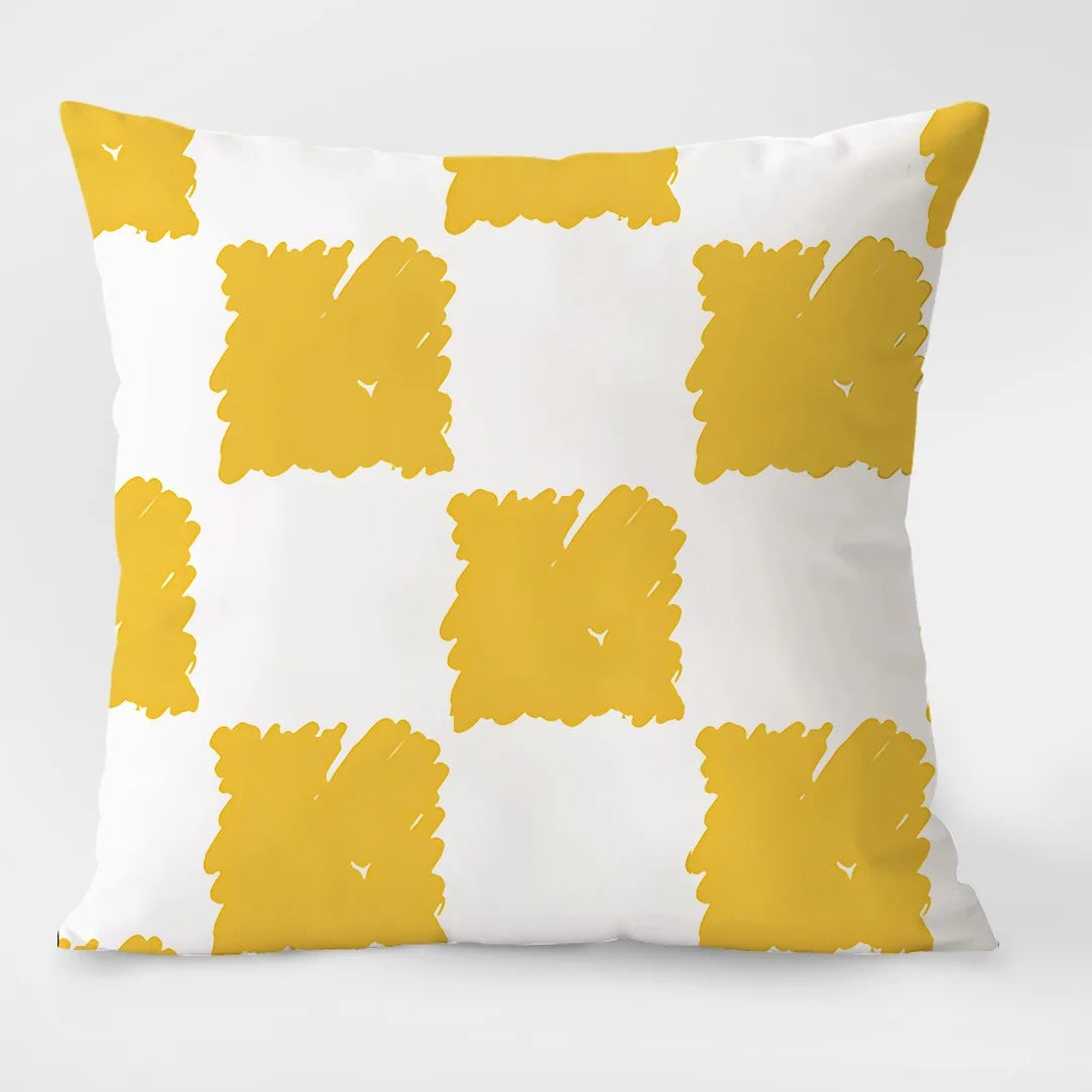 100% Polyester Simple Geometric Print Pillowcases