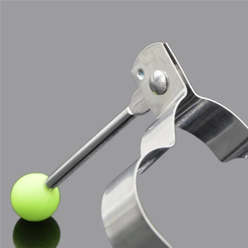 Kitchen 5 PCS Set Silver Stainless Steel Round-Heart-Flower-Five-Pointed Star-Mouse Shaped Egg Mold Inward Handle Round Light Green Ball Rings
