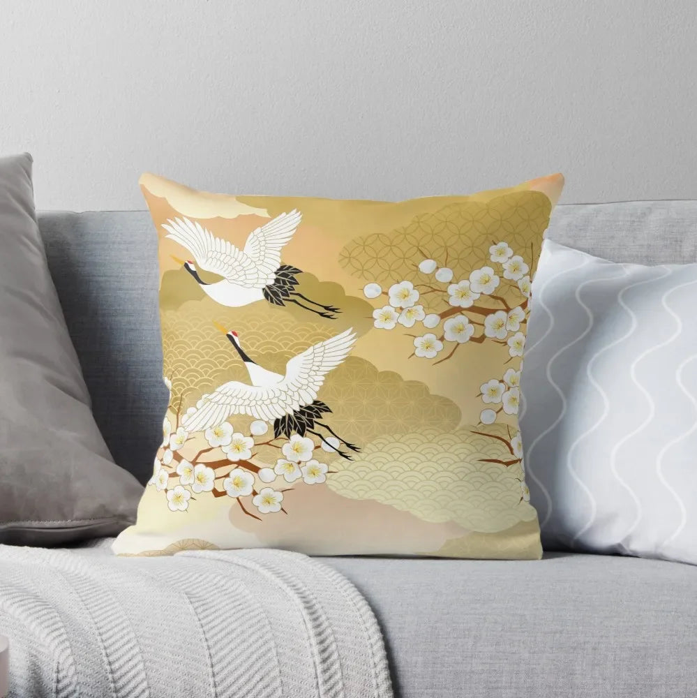 100% Polyester Square Chinese Style Pillowcases/Colors-Animal/Red/Multicolor/Yellow/White/Navy/Gray