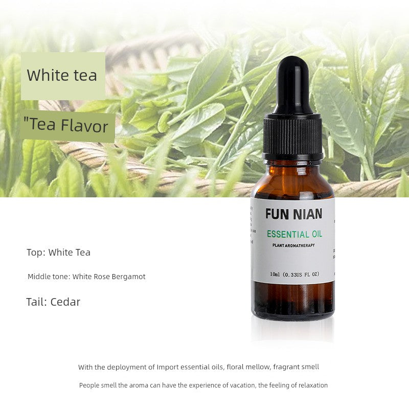 Fun Nian Water-Soluble Plant Aromatherapy Essential Oil Bottle Cap Dropper Design For Humidifier/Colors-Black/Brown/White/Blue/Multicolor