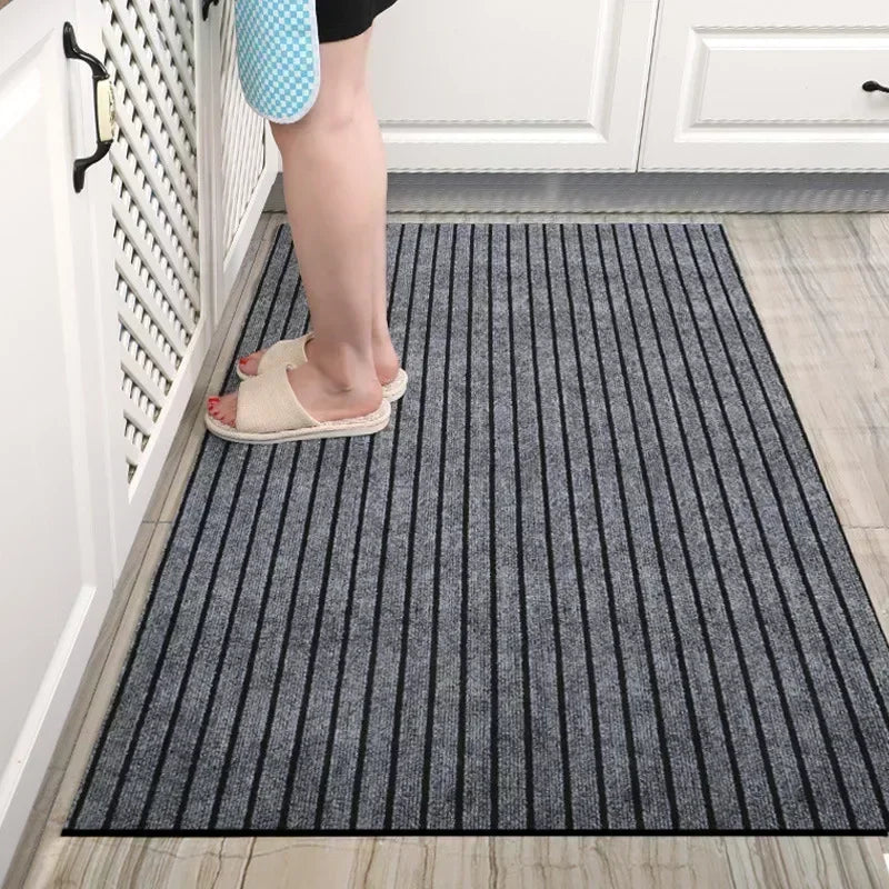 100% Polyester PERSIAN Rectangle Solid Indoor/Outdoor Non-Slip Waterproof Shaggy Door Mats/Colors-Coffee/Red/Black/Gray/Brown/Striped/Sizes: 100 x 120cm/80 x 120cm/60 x 90cm
