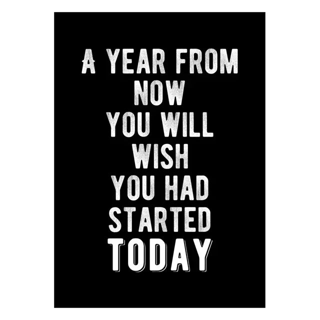 Unframed Modern Rectangle Canvas Black-White Letters Inspirational Quote Prints/Many Sizes