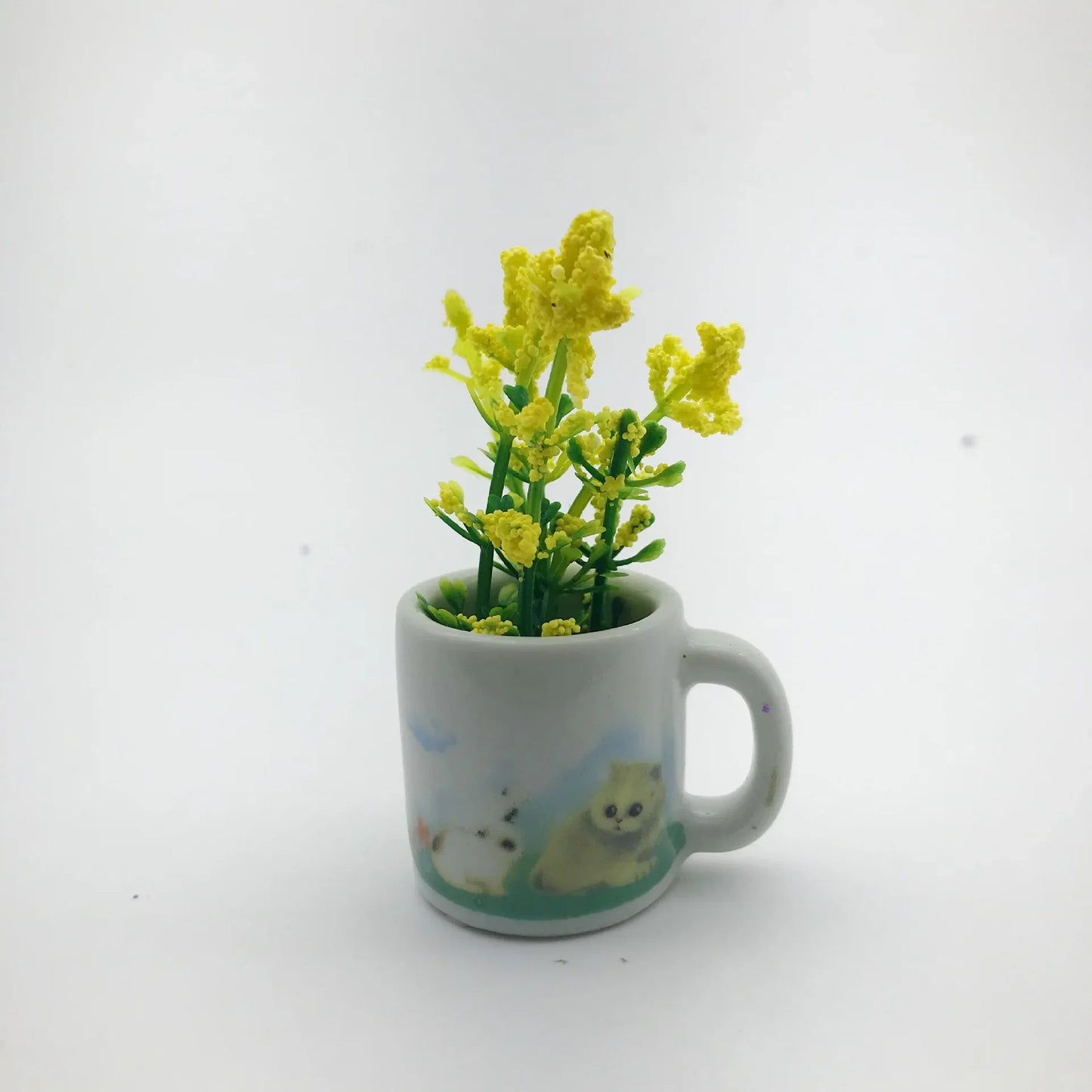 1pcs Creative Magnetic Mini Ceramic Vase 3D Simulation Flower Potted Cute Decorative Fridge Magnet for Kitchen Home Decor
