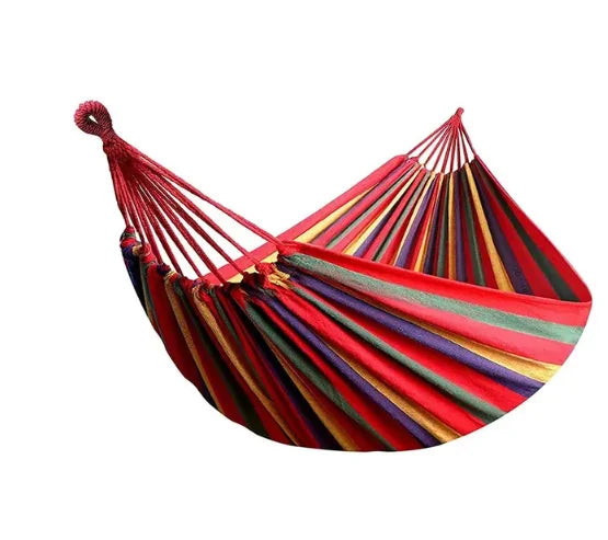 WESTTUNE Outdoor Multicolor Canvas Hammocks/Tree Ropes Load-Bearing Up To 440 lbs