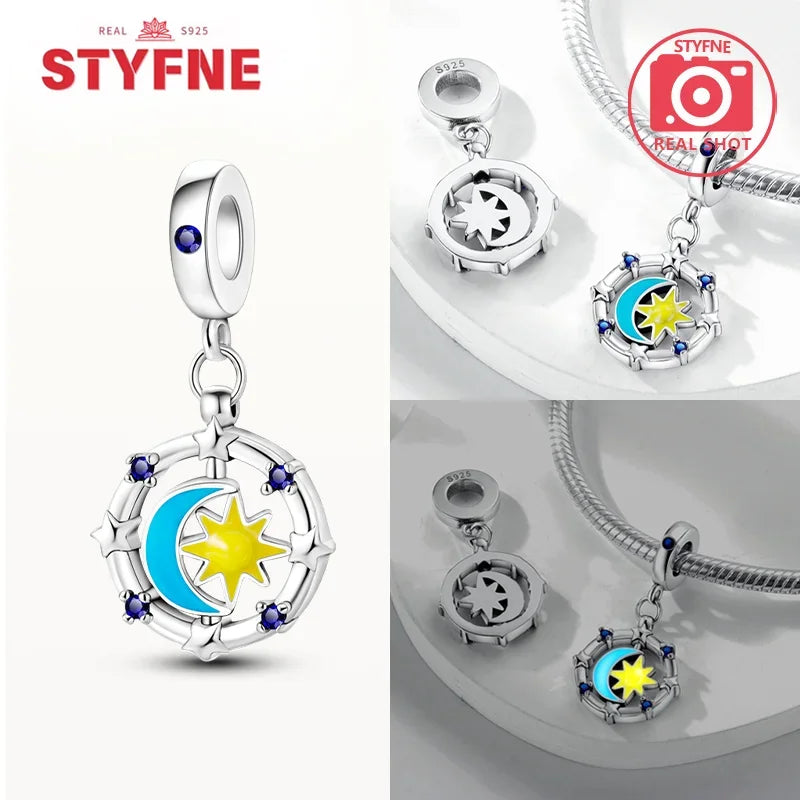 925 Sterling Silver Firefly Charms Glow in The Dark Pendant For Original Bracelet for Women fine Jewelry Love Gifts Diy