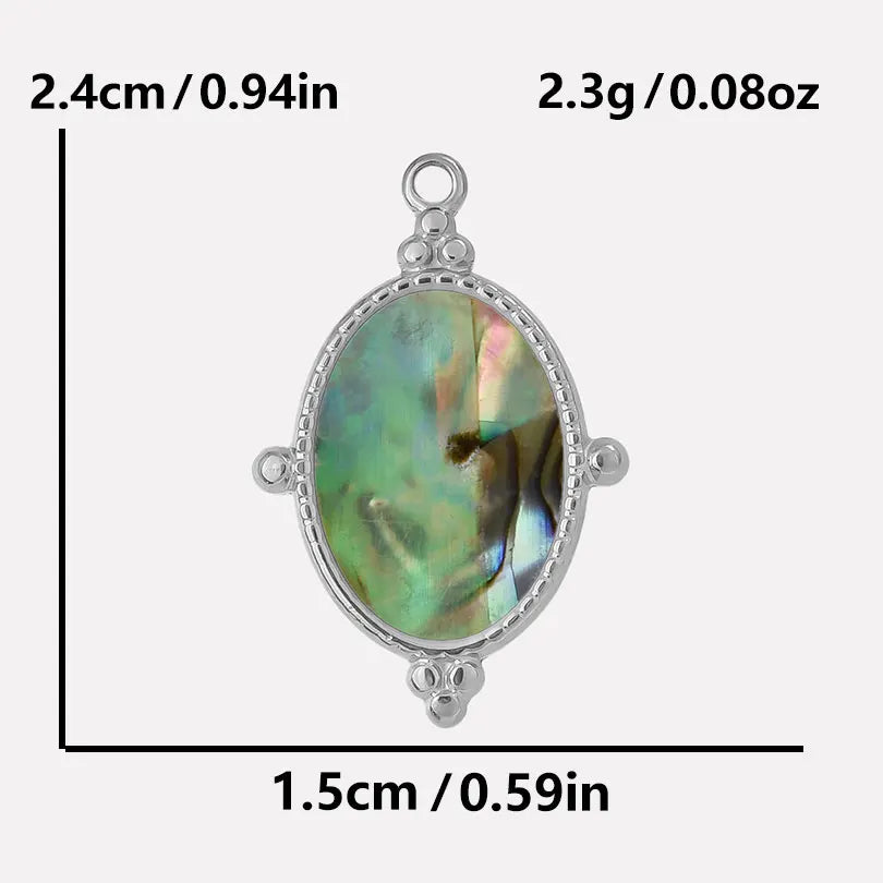 4-5PCS Women Imitation Geometric Stainless Steel Natural Crescent Moon/ Sun/ Heart Pendants