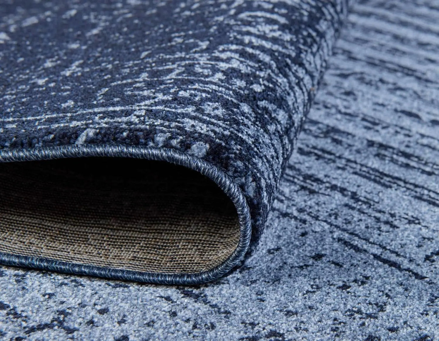 Jennifer Del Mar Collection Area Rug/ Sizes :9' X 12' Rectangle/Colors- Blue/ Navy Blue)