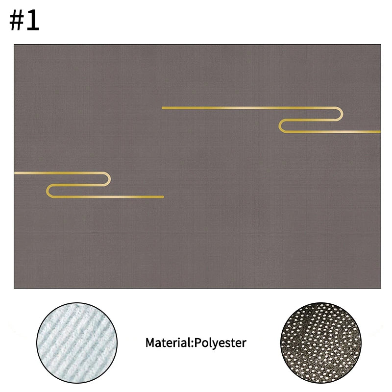 Anti-slip 100% Polyester Floral Kitchen Drainer Pads/Sizes: S/M/L/XL