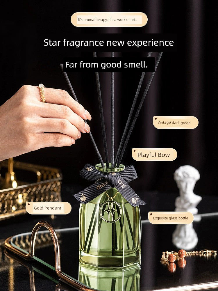 Firmenich Plant Aromatherapy Fragrances Natural Plant Extracts Chanel-Dior-Armani Raw Spices Reed Diffuser Round Bottles/Colors-Green/Black/Gold