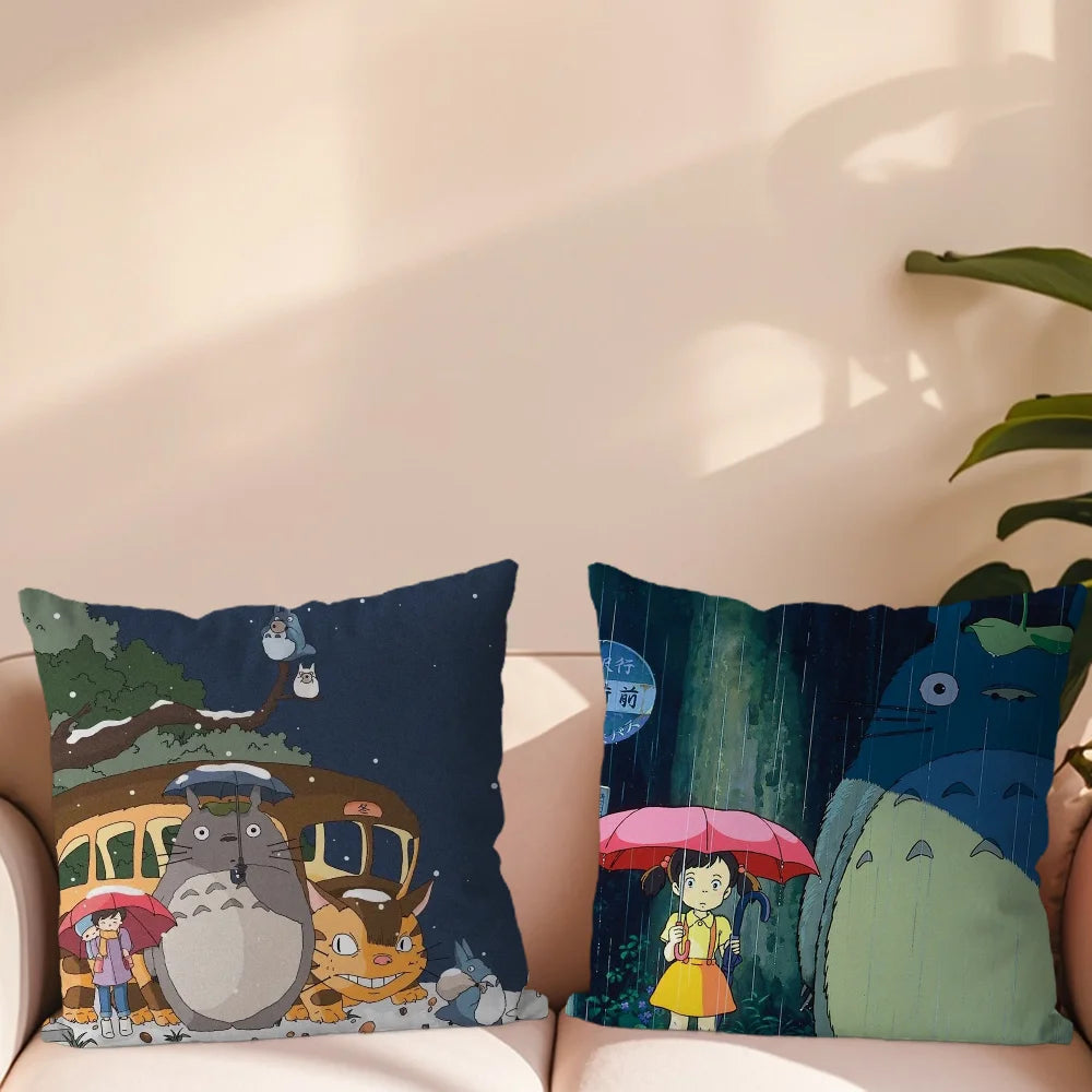 100% Polyester Square Kawaii Cute Pillowcases/ Colors-Multicolor