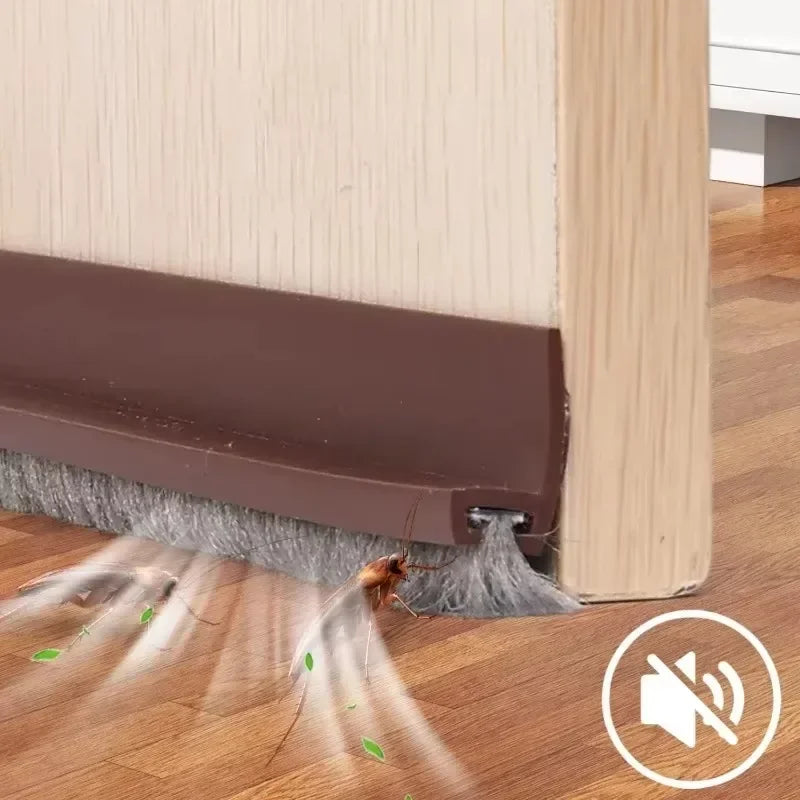 TPE Thermoplastic Elastomer Sound-Wind-Dust-Bug Proof Under Door Sweeps/Non-Self Adhesive/Colors-Brown/Gray/Black
